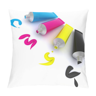 Personality  Color Tubes CMYK Pillow Covers