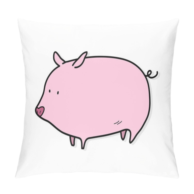 Personality  Pig Vector Illustration Pillow Covers