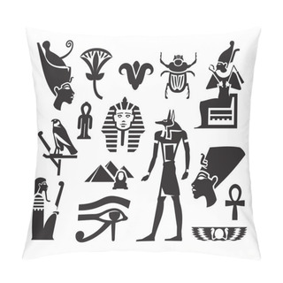 Personality  Egypt. Vector Format Pillow Covers