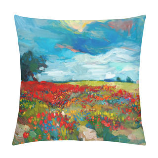 Personality Flower Fields Pillow Covers
