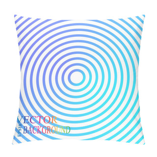 Personality  Blue And Green Metallic Background Design With Concentric Circles Pillow Covers