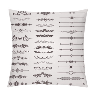 Personality  Vector Set Of Vintage Decorative Elements For Design Pillow Covers