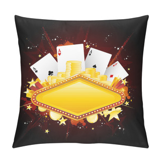 Personality  Casino Gambling Background Pillow Covers
