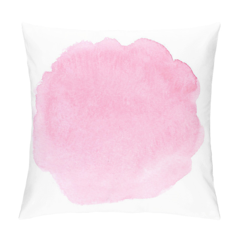 Personality  Watercolor spot of tender pink color in the form of a circle. Can be used for various decoration work pillow covers