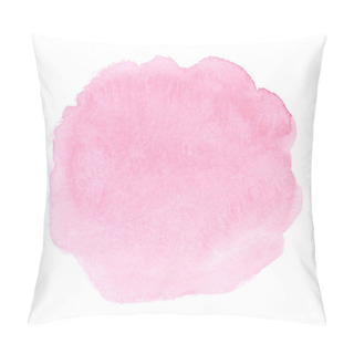 Personality  Watercolor Spot Of Tender Pink Color In The Form Of A Circle. Can Be Used For Various Decoration Work Pillow Covers