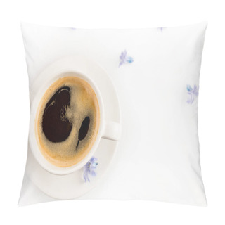 Personality  Cup Of Coffee And Flowers  Pillow Covers