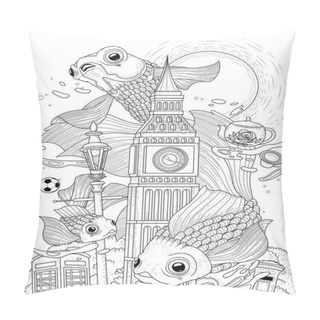 Personality  Fish And British Items Pillow Covers