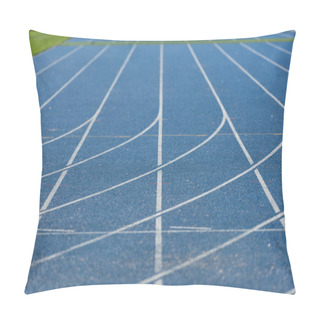 Personality  Blue Running Track  Pillow Covers