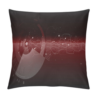 Personality  Abstract Tech Design Background. Pillow Covers