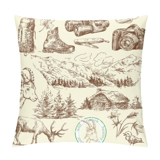 Personality  Outdoor Collection-original Hand Drawn Set Pillow Covers