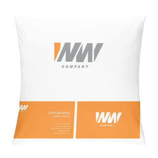 Personality  W & W Letter Logo    Pillow Covers