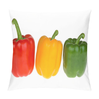 Personality  Red, Yellow And Green Bell Peppers Pillow Covers