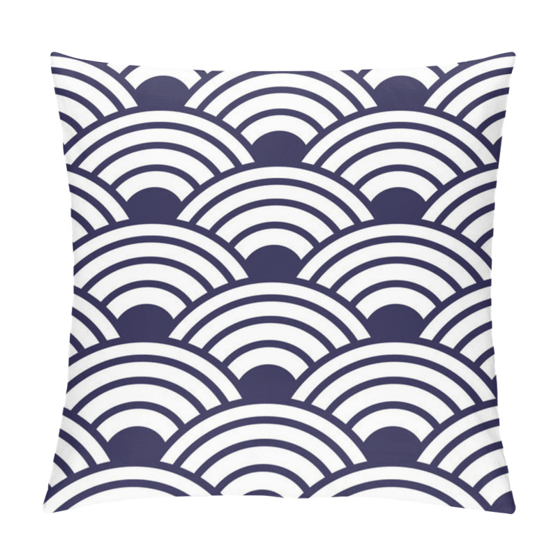 Personality  Classic fish scale japanese pattern pillow covers