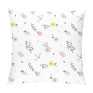 Personality  Tender Natural Floral Seamless Pattern Pillow Covers