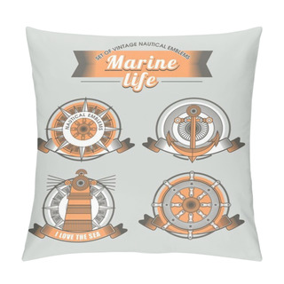 Personality  Marine Emblem Pillow Covers