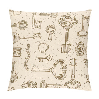 Personality  Vintage Keys Pattern.  Pillow Covers