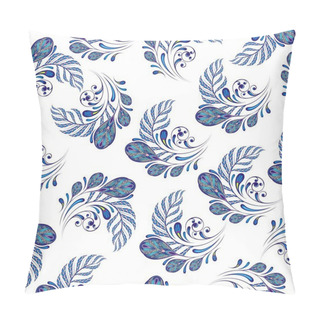 Personality  Floral Peacock Feather Motif.  Fashion Textile Pillow Covers