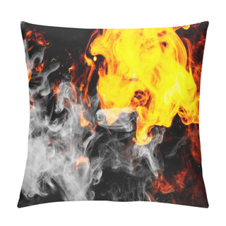 Personality  Fire Flames Background.   Pillow Covers