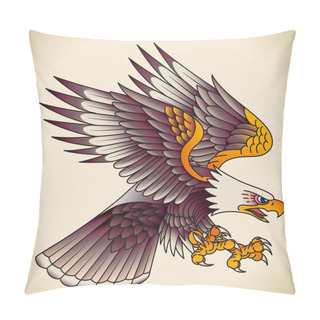 Personality  Eagle Old-school Tattoo Pillow Covers