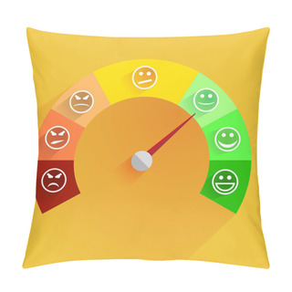 Personality  Satisfaction Meter Pillow Covers