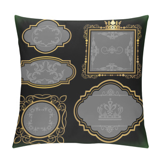 Personality  Vector Set. Frame. Vintage. Pillow Covers