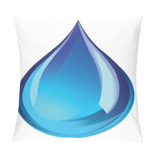 Personality  Green Water Droplet Icon Pillow Covers