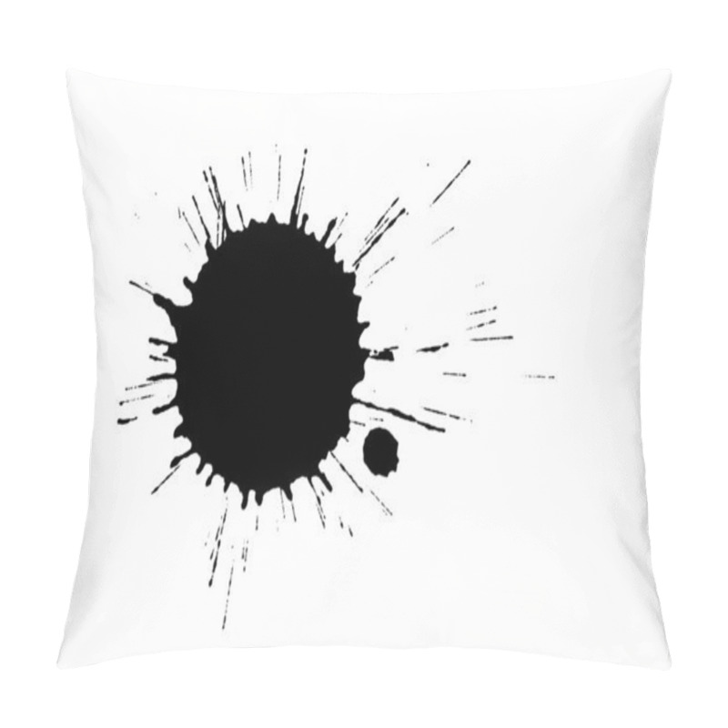 Personality  Black Paint Splashed Pillow Covers
