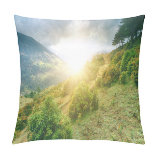 Personality  Beautiful Mountain Landscape Pillow Covers