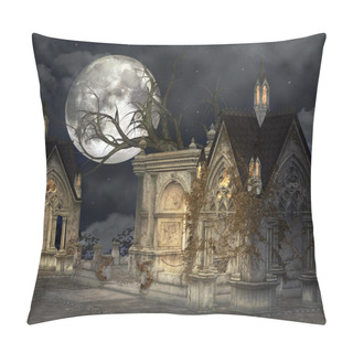Personality  Haunted Village Pillow Covers