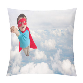 Personality  Superhero Child Boy Flying Pillow Covers