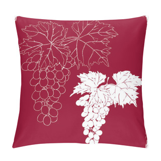 Personality  Grapes With Leaves Pillow Covers