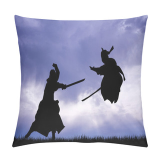 Personality  Fighting Samurai Pillow Covers
