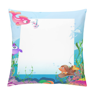 Personality  Card With Fish Pillow Covers