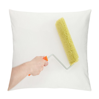 Personality  Hand Holding A Roller Pillow Covers