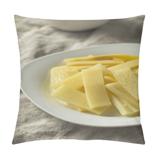 Personality  Raw Canned Bamboo Shoots On A Plate Pillow Covers