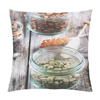 Personality  Green, Brown And Black Coffee Pillow Covers