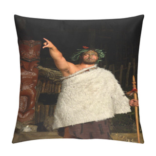 Personality  Maori Tribal Chief Pillow Covers