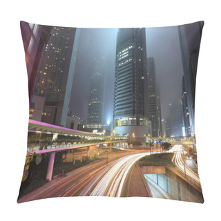 Personality  Traffic In City At Night Pillow Covers