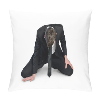 Personality  Business Man Failure Sit Down Pillow Covers