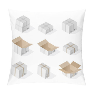 Personality  Isometric 3D Gift Box Pillow Covers