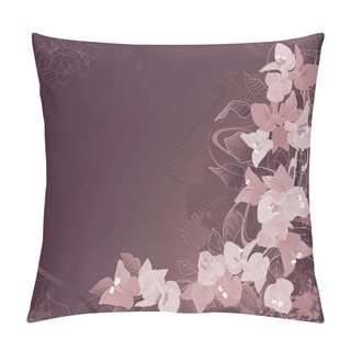 Personality  Abstract Bougenvilia Background Pillow Covers