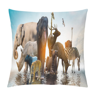 Personality  Wildlife Conservation Day Wild Animals To The Home. Or Wildlife Protection Pillow Covers