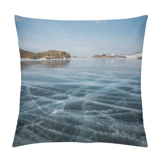 Personality  Frozen River And Mountains Pillow Covers