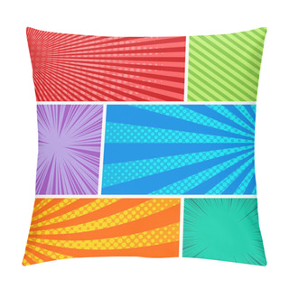 Personality  Comic Colorful Composition Pillow Covers