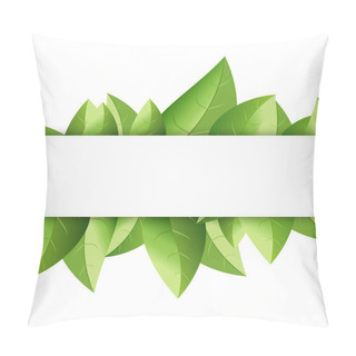Personality  Background With Leaves Vector Illustration   Pillow Covers