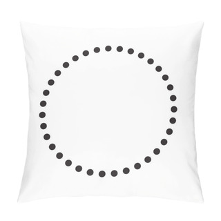 Personality  Halftone Dots Circle Texture. Creative Geometric Pattern. Abstract Vector Background. Pillow Covers