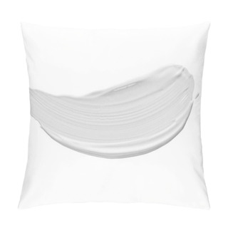 Personality  Close Up Of Beauty Cream Isolated On White On White Background Pillow Covers