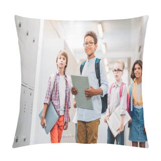 Personality  Elementary Kids With Books Pillow Covers