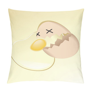 Personality  Cartoon Eggs Pillow Covers