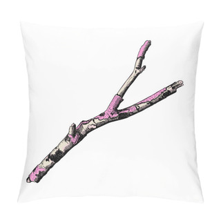 Personality  Detailed And Precise Wood Twig Sketch Pillow Covers